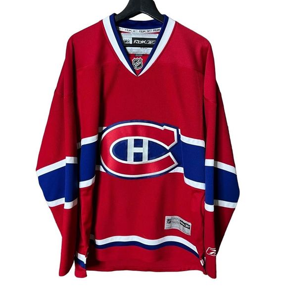 Reebok NHL Montreal Canadians Stitched Jersey Large - Picture 1 of 3